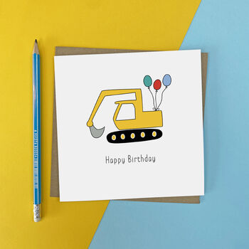 Pack Of Five Vehicle Birthday Cards, 3 of 6