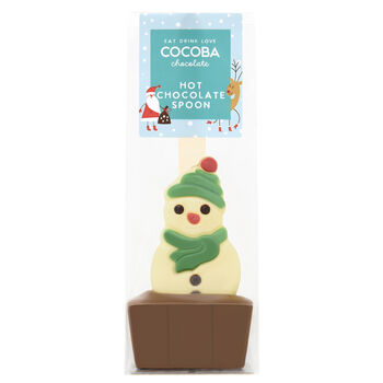 Two Pack Christmas Snowman Milk Hot Chocolate Spoon, 4 of 4