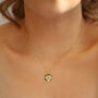 Halina Evil Eye Coin Necklace | 18 K Gold Plated, thumbnail 2 of 8