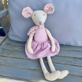 Personalised Large Linen Mouse, 10 of 10
