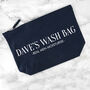 Personalised Men's Wash Bag In Navy, thumbnail 4 of 4