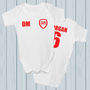 Personalised Wales Football Supporters Babygrows, thumbnail 2 of 6