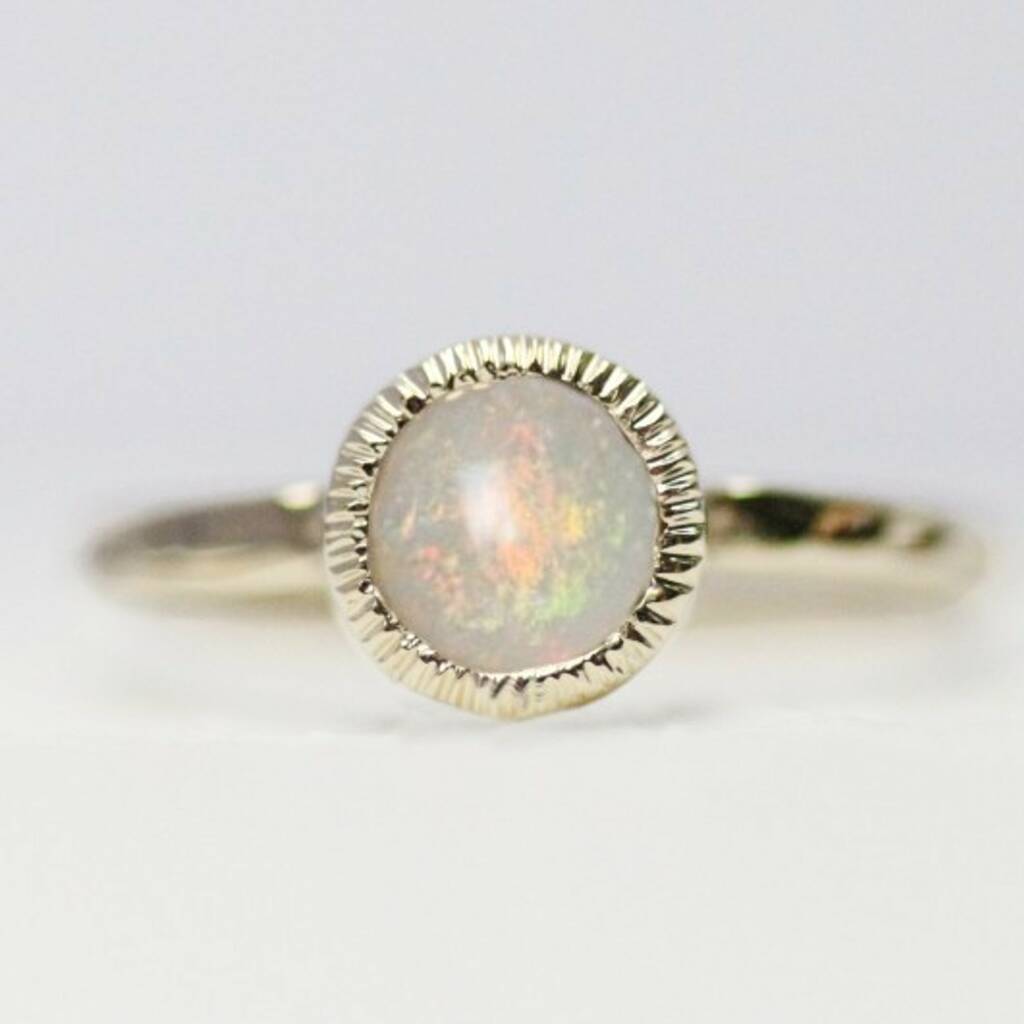 14ct Gold Confetti Opal Ring, 1 of 6