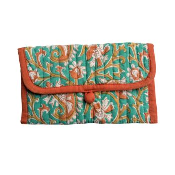 Colourful Handmade Quilted Block Printed Pouches, 6 of 6