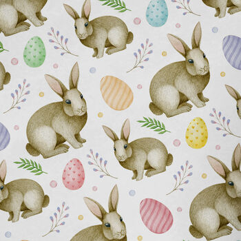 Easter Bunny Gift Wrapping Paper Roll Or Folded, 2 of 2