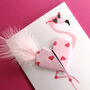 Happy Divorce Day Flamingo Heart Card, thumbnail 3 of 7