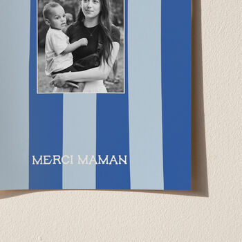Merci Maman Personalised Photographic Print For Mum, 9 of 12