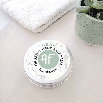Hand And Lip Balm Organic And Vegan 'Heal' Personalised, 2 of 8