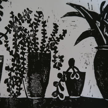 Cactus Botanical Linocut Print, 2 of 6