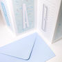 New Baby Boy Fold Out Banner Card, thumbnail 2 of 4