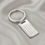 Personalised Engraved Silver Keyring, thumbnail 1 of 8