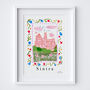 Pena Palace Sintra Art Print, Portuguese Scene, thumbnail 7 of 7