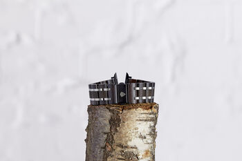 Handmade Wood Apple Watch Band Unisex, Black, 3 of 5