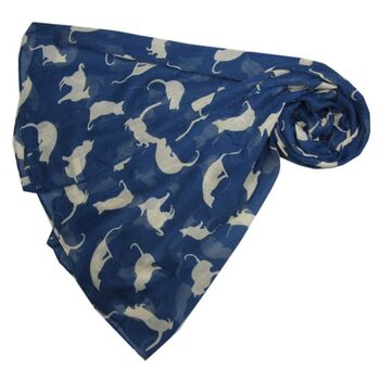 Personalised Cat Print Scarf, 5 of 8