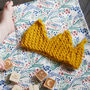 Chunky Knit Crown For Birthdays And Christmas, thumbnail 2 of 9
