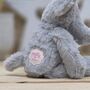 Nelly The Long Leg Light Grey Elephant Soft Toy, thumbnail 3 of 3