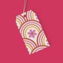 Cosmos Pink Flower Gift Wrap Set, thumbnail 3 of 7