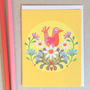 Mini Greetings Card Pack Of 10 Folky, thumbnail 9 of 11