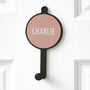 Personalised Coat Hooks With Leather Insert, thumbnail 5 of 9