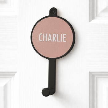Personalised Coat Hooks With Leather Insert, 5 of 9
