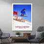 Cortina D'ampezzo Downhill Ski Race Poster, thumbnail 2 of 6