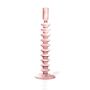 Rose Quartz Glass Taper Candle Holder, thumbnail 1 of 3