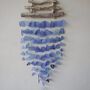 Driftwood Recycled Blue Glass Wind Chime, thumbnail 6 of 6