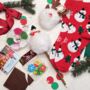 Kids And Tween Christmas Craft Gift – Festive Socks, Crafts, Pen And Reindeer Keyring, thumbnail 2 of 9