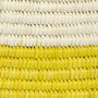 Yellow Colour Block Lidded Laundry Basket, thumbnail 4 of 6