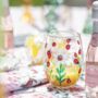Hand Painted Flower Glass Tumblers, thumbnail 2 of 8