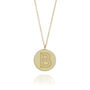 Personalised Gold Plated Silver Facett Initial Necklace, thumbnail 7 of 8