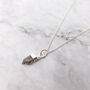 Sterling Silver Herkimer April Birthstone Necklace, thumbnail 1 of 4