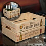 Personalised Cider Bar Treat Hamper Gift Crate, thumbnail 1 of 5