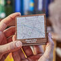 Personalised Couples Fold Out Map Location Photo Print, thumbnail 2 of 9