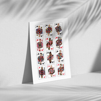 England Playing Cards Print, 3 of 4