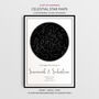 The Night We Moved In Personalised Star Map Print New Home Gift, thumbnail 1 of 12
