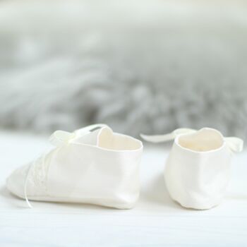 Christening Booties For Boys 'Oliver', 9 of 12
