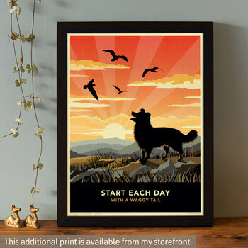 Scenic Dog Lovers Gift. Border Collie Limited Edition Print, 9 of 9