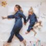 Personalised Kid's Navy Multicoloured Star Pyjamas, thumbnail 4 of 4