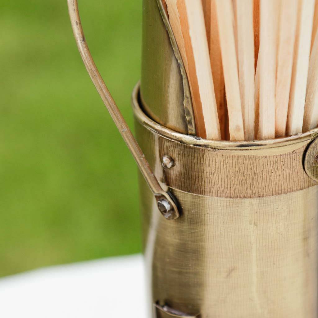 Summer Barbecue Brass Match Holder By Dibor