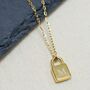 Personalised Mini Padlock Necklace, thumbnail 1 of 6