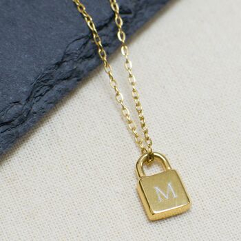 Personalised Mini Padlock Necklace, 2 of 8
