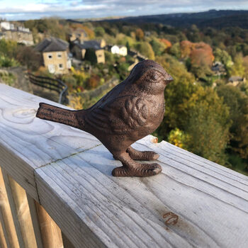 Garden Cast Iron Bird Decoration, 5 of 6