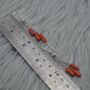 Red Coral Earrings: Red Gemstone Jewelry, thumbnail 5 of 5