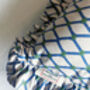 Lattice Frill Trim Cotton Cushion, thumbnail 2 of 6