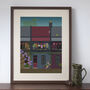 Sydney Terraced House Vintage Style Art Print, thumbnail 1 of 3