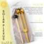 Solar Plexus Chakra Tuning Fork Kit ~ 126.22 Hz, thumbnail 2 of 4