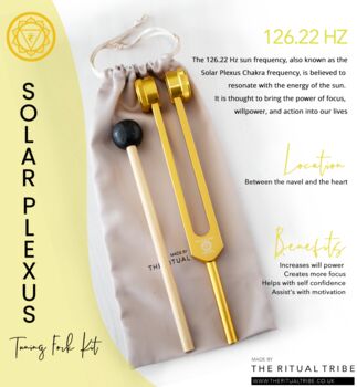 Solar Plexus Chakra Tuning Fork Kit ~ 126.22 Hz, 2 of 4