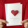 Personalised Valentine Origami Heart Card, thumbnail 3 of 4