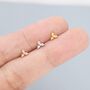 Sterling Silver Tiny Dotted Cluster Stud Earrings, thumbnail 7 of 12